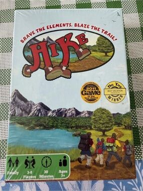 Hike Board Game - Light Blue Box with Red Logo